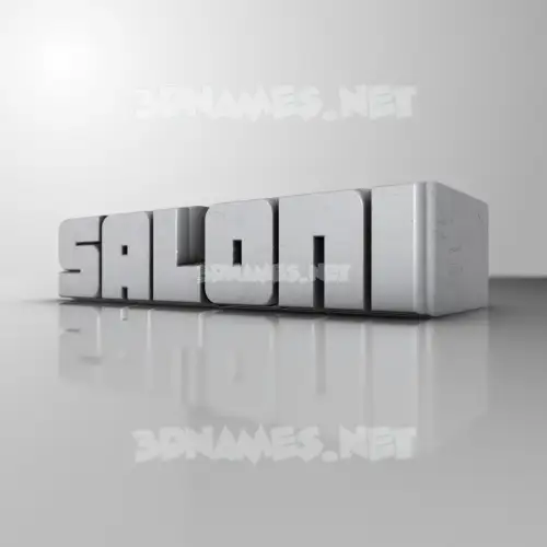 saloni in White Metro style - 3D name wallpaper saloni in White Metro style - 3D name wallpaper