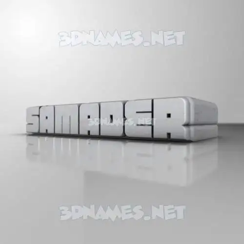 samader in White Metro style - 3D name wallpaper samader in White Metro style - 3D name wallpaper