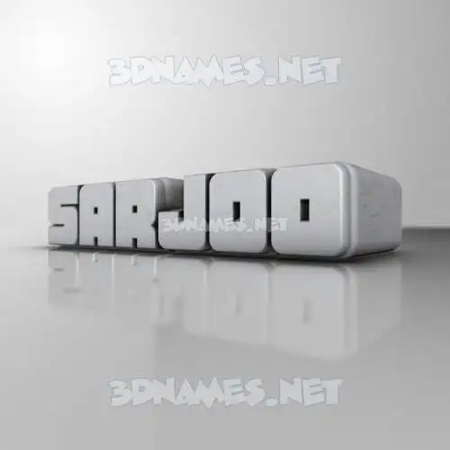 sarjoo in White Metro style - 3D name wallpaper sarjoo in White Metro style - 3D name wallpaper