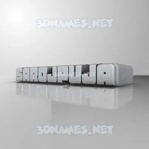 sarojpuja in White Metro style - 3D name wallpaper sarojpuja in White Metro style - 3D name wallpaper