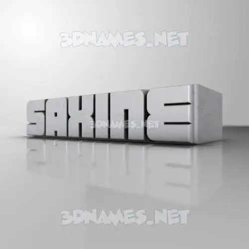 saxine in White Metro style - 3D name wallpaper saxine in White Metro style - 3D name wallpaper