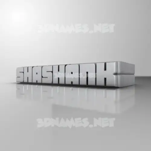 shashank in White Metro style - 3D name wallpaper