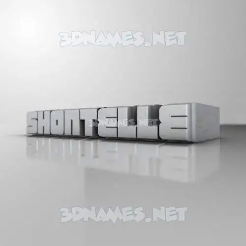 shontelle in White Metro style - 3D name wallpaper