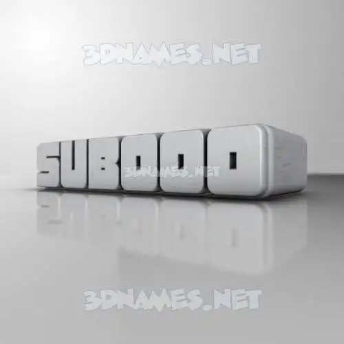 subooo in White Metro style - 3D name wallpaper subooo in White Metro style - 3D name wallpaper