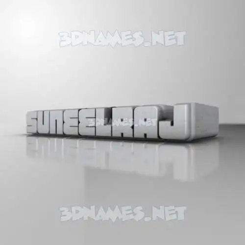 suneelraj in White Metro style - 3D name wallpaper