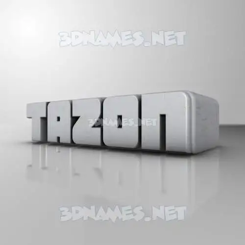 tazon in White Metro style - 3D name wallpaper tazon in White Metro style - 3D name wallpaper