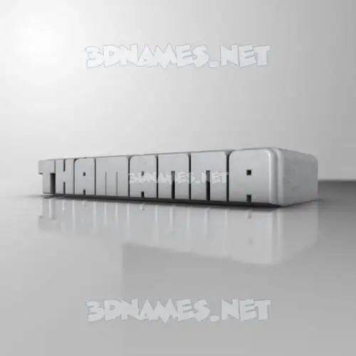 thamanna in White Metro style - 3D name wallpaper