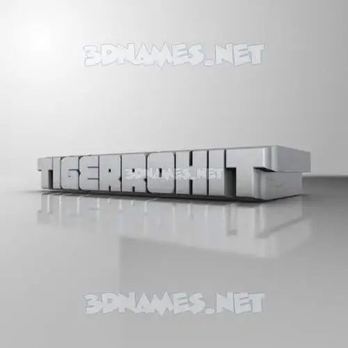 tigerrohit in White Metro style - 3D name wallpaper