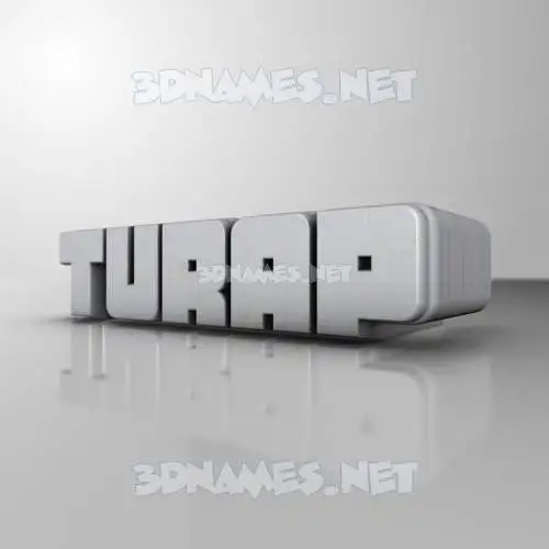 turap in White Metro style - 3D name wallpaper turap in White Metro style - 3D name wallpaper