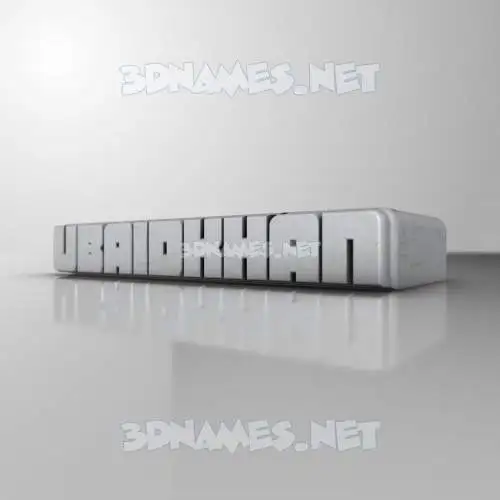 ubaidkhan in White Metro style - 3D name wallpaper ubaidkhan in White Metro style - 3D name wallpaper