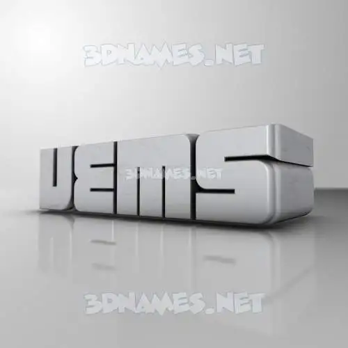 vems in White Metro style - 3D name wallpaper vems in White Metro style - 3D name wallpaper