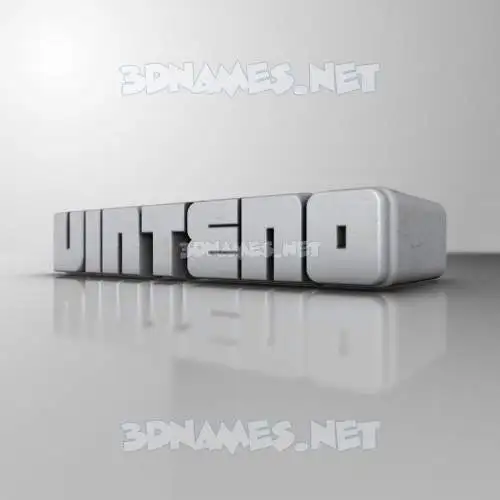 vinteno in White Metro style - 3D name wallpaper