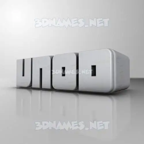 vnod in White Metro style - 3D name wallpaper
