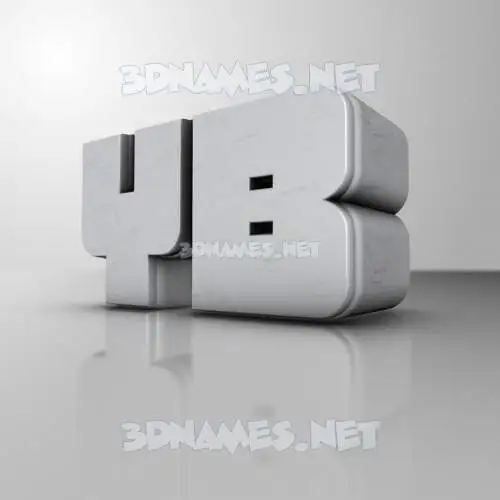 yb in White Metro style - 3D name wallpaper yb in White Metro style - 3D name wallpaper