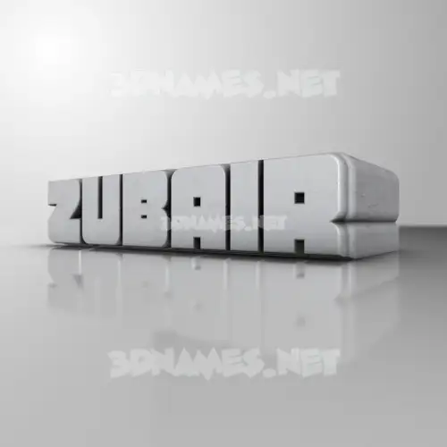 zubair in White Metro style - 3D name wallpaper zubair in White Metro style - 3D name wallpaper