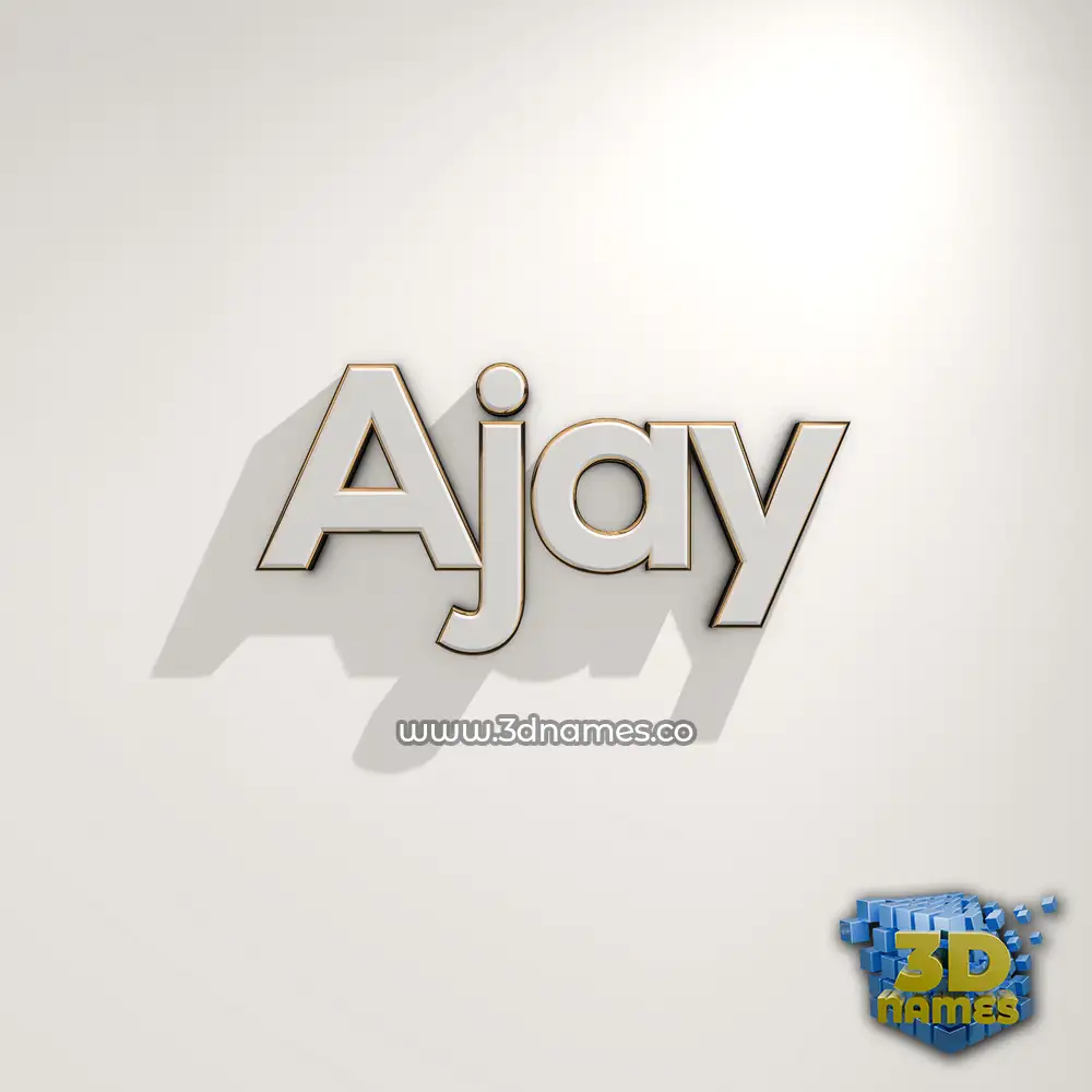 ajay in White Logo Warm style - 3D name wallpaper ajay in White Logo Warm style - 3D name wallpaper