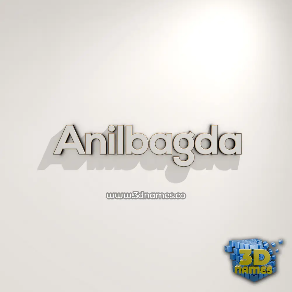 anilbagda in White Logo Warm style - 3D name wallpaper anilbagda in White Logo Warm style - 3D name wallpaper