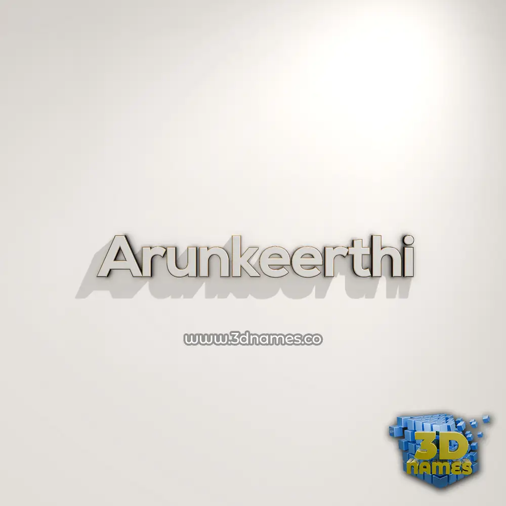 arunkeerthi in White Logo Warm style - 3D name wallpaper arunkeerthi in White Logo Warm style - 3D name wallpaper