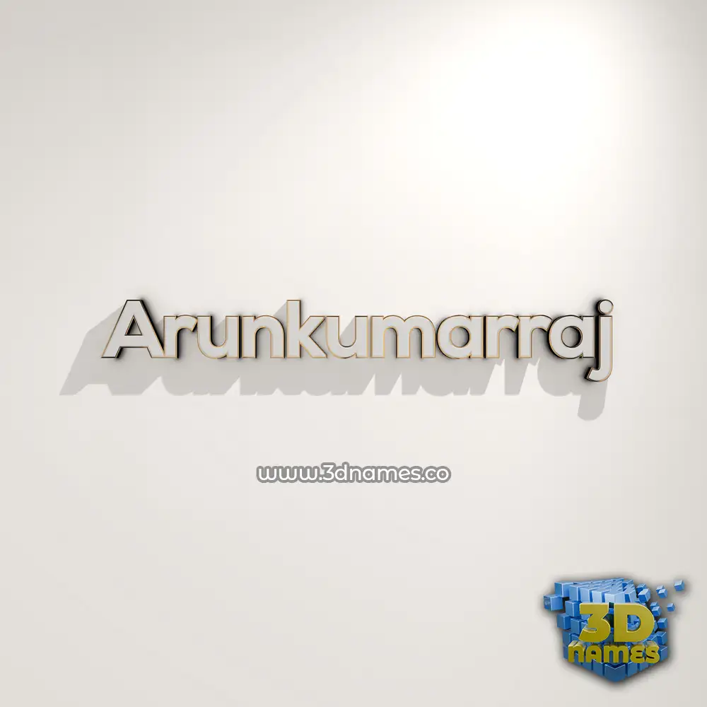 arunkumarraj in White Logo Warm style - 3D name wallpaper arunkumarraj in White Logo Warm style - 3D name wallpaper