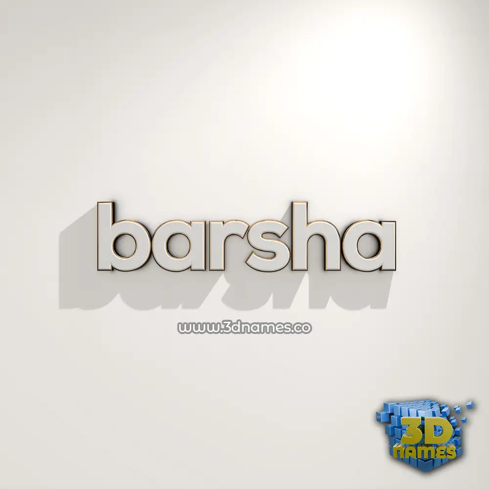 barsha in White Logo Warm style - 3D name wallpaper barsha in White Logo Warm style - 3D name wallpaper