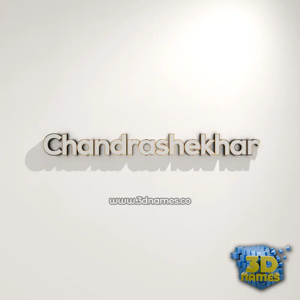 chandrashekhar in White Logo Warm style - 3D name wallpaper