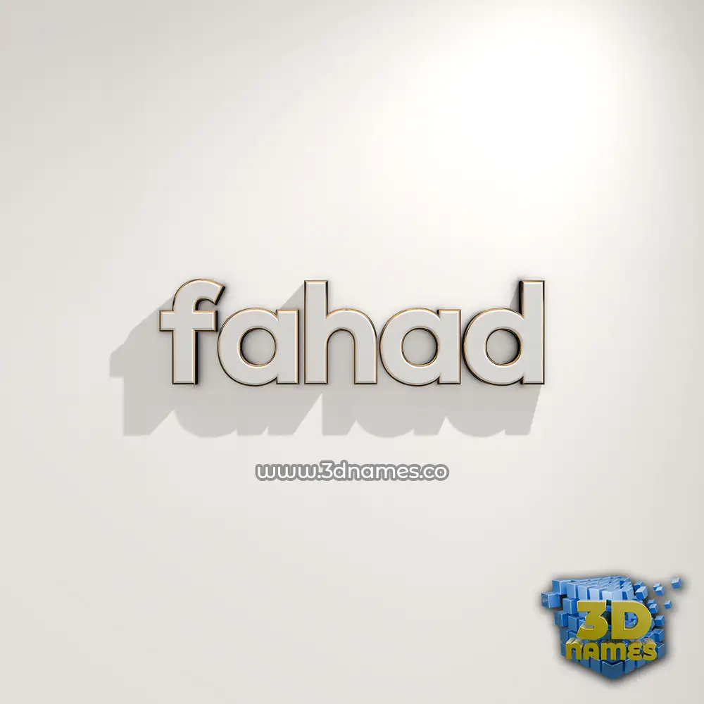 fahad in White Logo Warm style - 3D name wallpaper fahad in White Logo Warm style - 3D name wallpaper