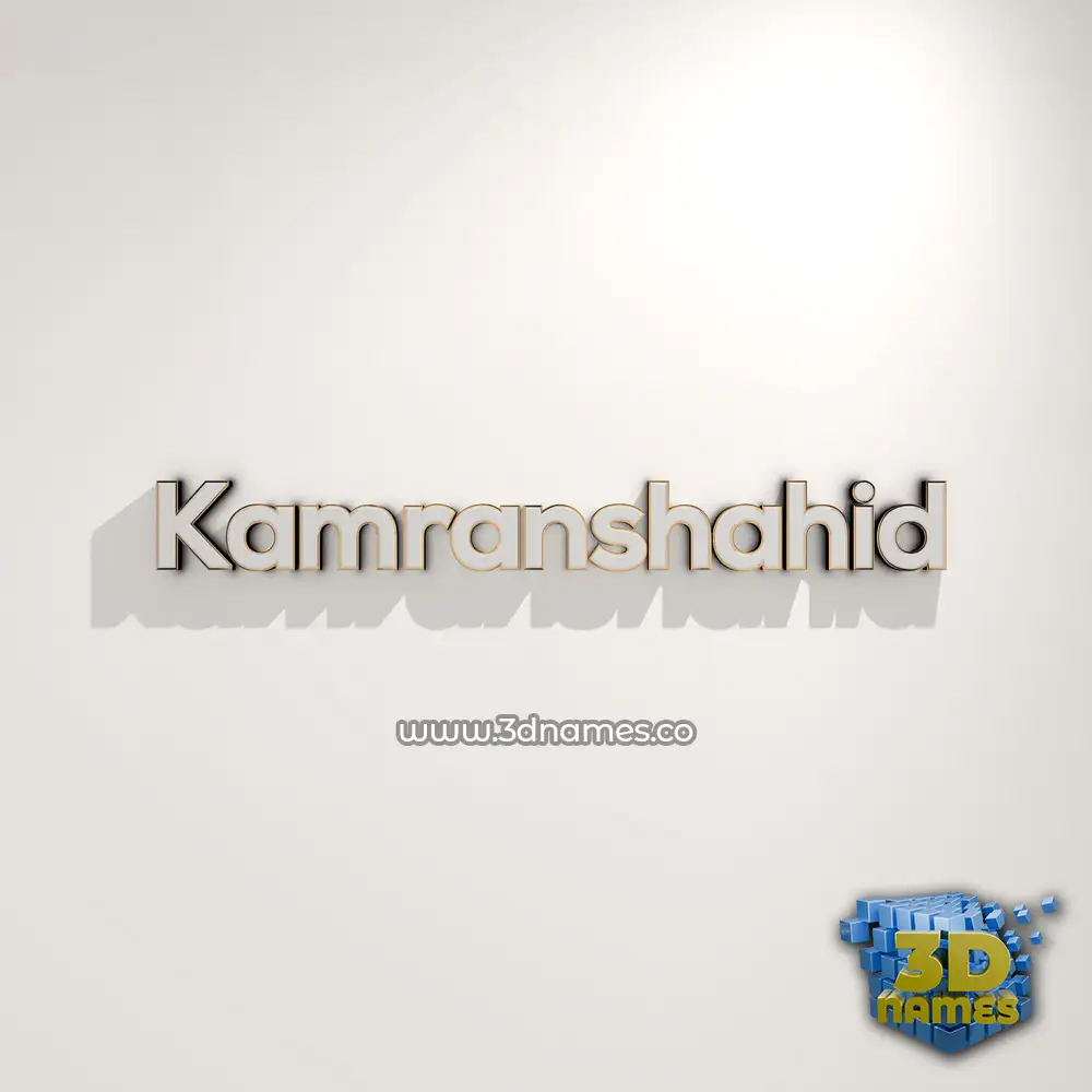 kamranshahid in White Logo Warm style - 3D name wallpaper kamranshahid in White Logo Warm style - 3D name wallpaper
