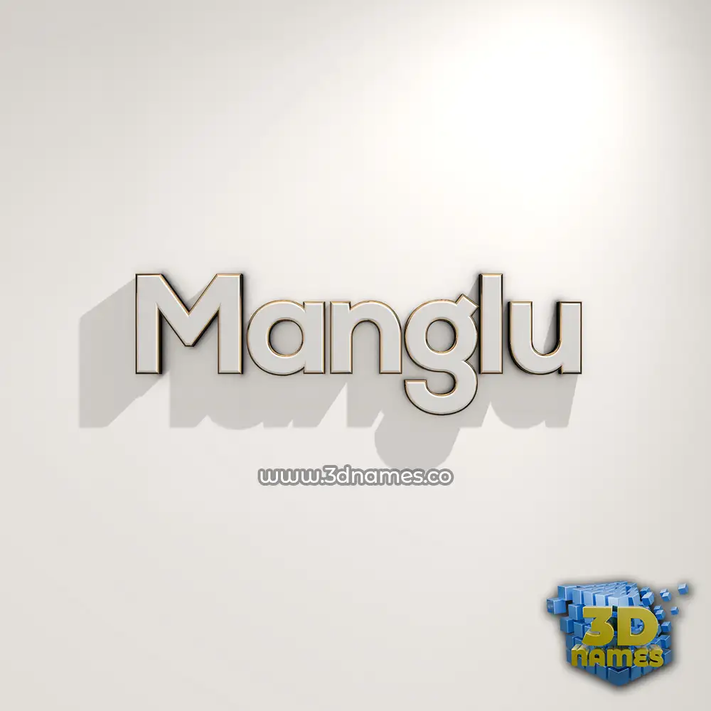 manglu in White Logo Warm style - 3D name wallpaper manglu in White Logo Warm style - 3D name wallpaper