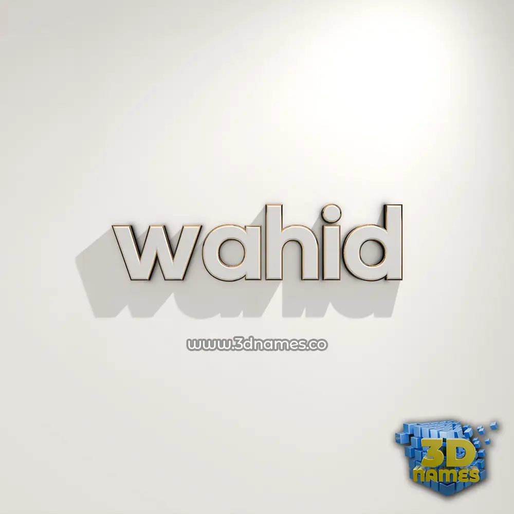 wahid in White Logo Warm style - 3D name wallpaper wahid in White Logo Warm style - 3D name wallpaper