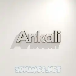 ankali in White Logo Warm style - 3D name wallpaper