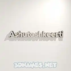ashutoshkeerti in White Logo Warm style - 3D name wallpaper