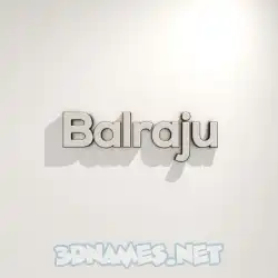 balraju in White Logo Warm style - 3D name wallpaper