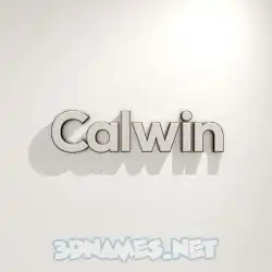 calwin in White Logo Warm style - 3D name wallpaper