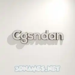cgsndan in White Logo Warm style - 3D name wallpaper