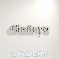 chaitnya in White Logo Warm style - 3D name wallpaper