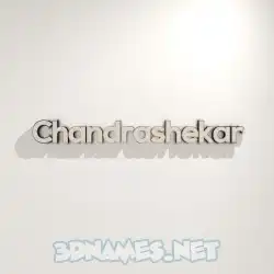 chandrashekar in White Logo Warm style - 3D name wallpaper