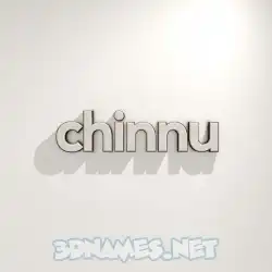 chinnu in White Logo Warm style - 3D name wallpaper