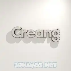 creang in White Logo Warm style - 3D name wallpaper