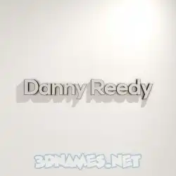 danny reedy in White Logo Warm style - 3D name wallpaper