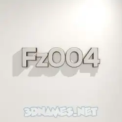 fz004 in White Logo Warm style - 3D name wallpaper