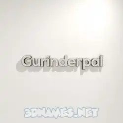 gurinderpal in White Logo Warm style - 3D name wallpaper