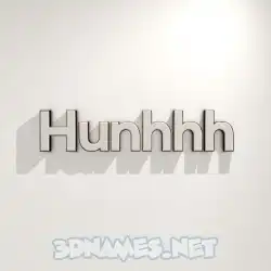 hunhhh in White Logo Warm style - 3D name wallpaper