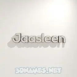 jaasleen in White Logo Warm style - 3D name wallpaper