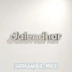 jalendhar in White Logo Warm style - 3D name wallpaper