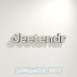 jeetendr in White Logo Warm style - 3D name wallpaper