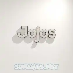 jojos in White Logo Warm style - 3D name wallpaper