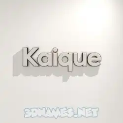 kaique in White Logo Warm style - 3D name wallpaper