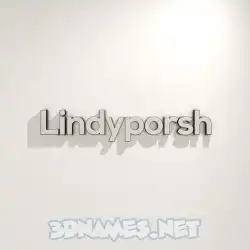 lindyporsh in White Logo Warm style - 3D name wallpaper
