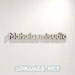 mahalaxmisudio in White Logo Warm style - 3D name wallpaper