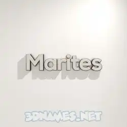 marites in White Logo Warm style - 3D name wallpaper
